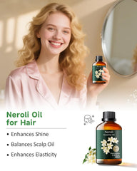Spa-style scene with Neroli oil diffuser releasing fragrance