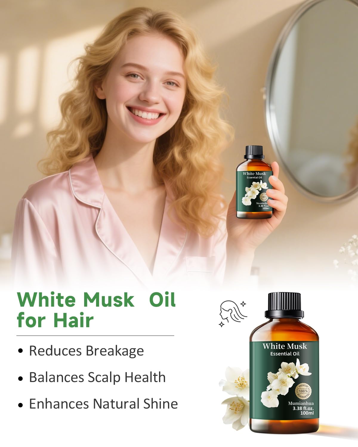 Fragrance blending with White Musk Oil and bergamot