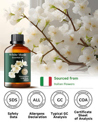 Quality testing of Mumianhua White Musk Oil for aroma and purity