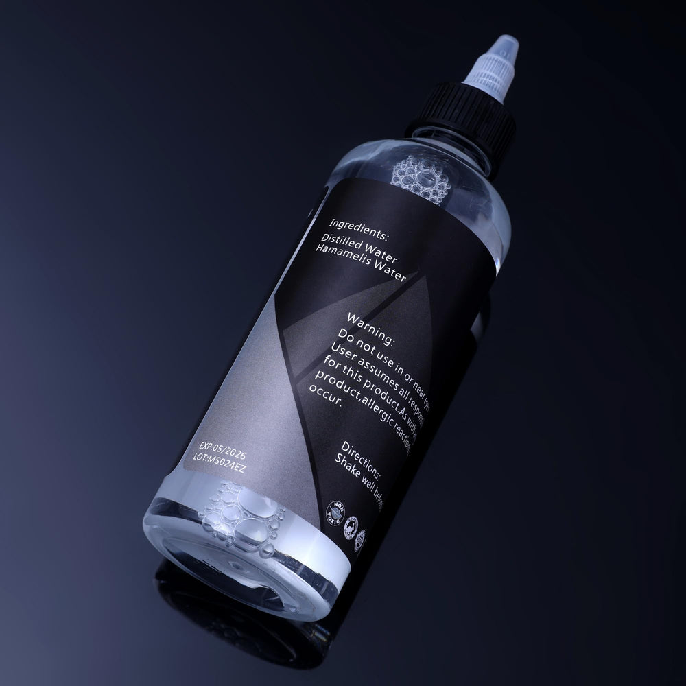 Mummy Tattoo Mixing Solution ingredients: distilled water and witch hazel for safe thinning