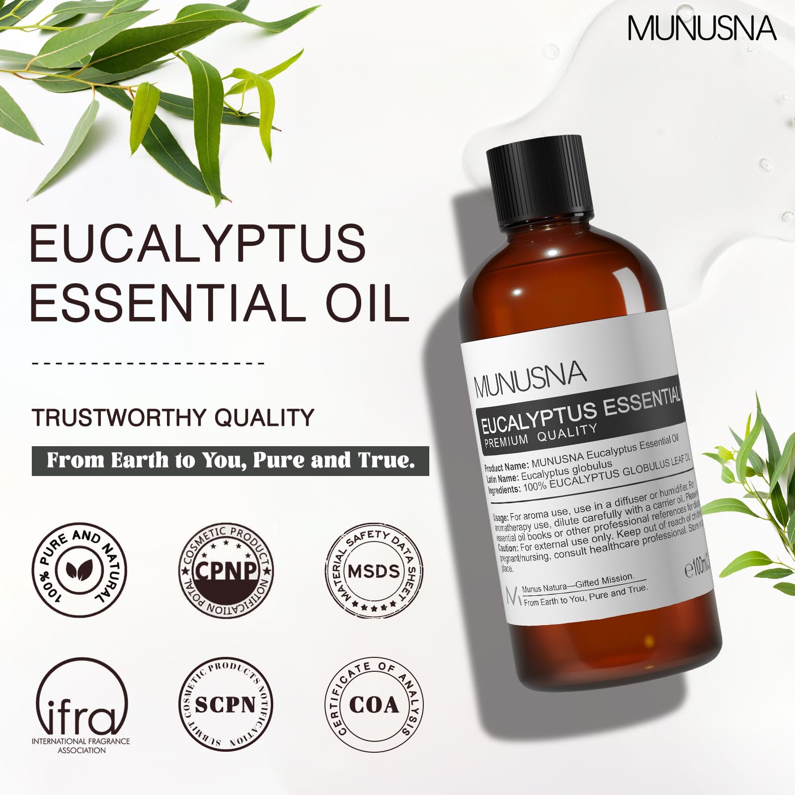 MUNUSNA eucalyptus oil packaging