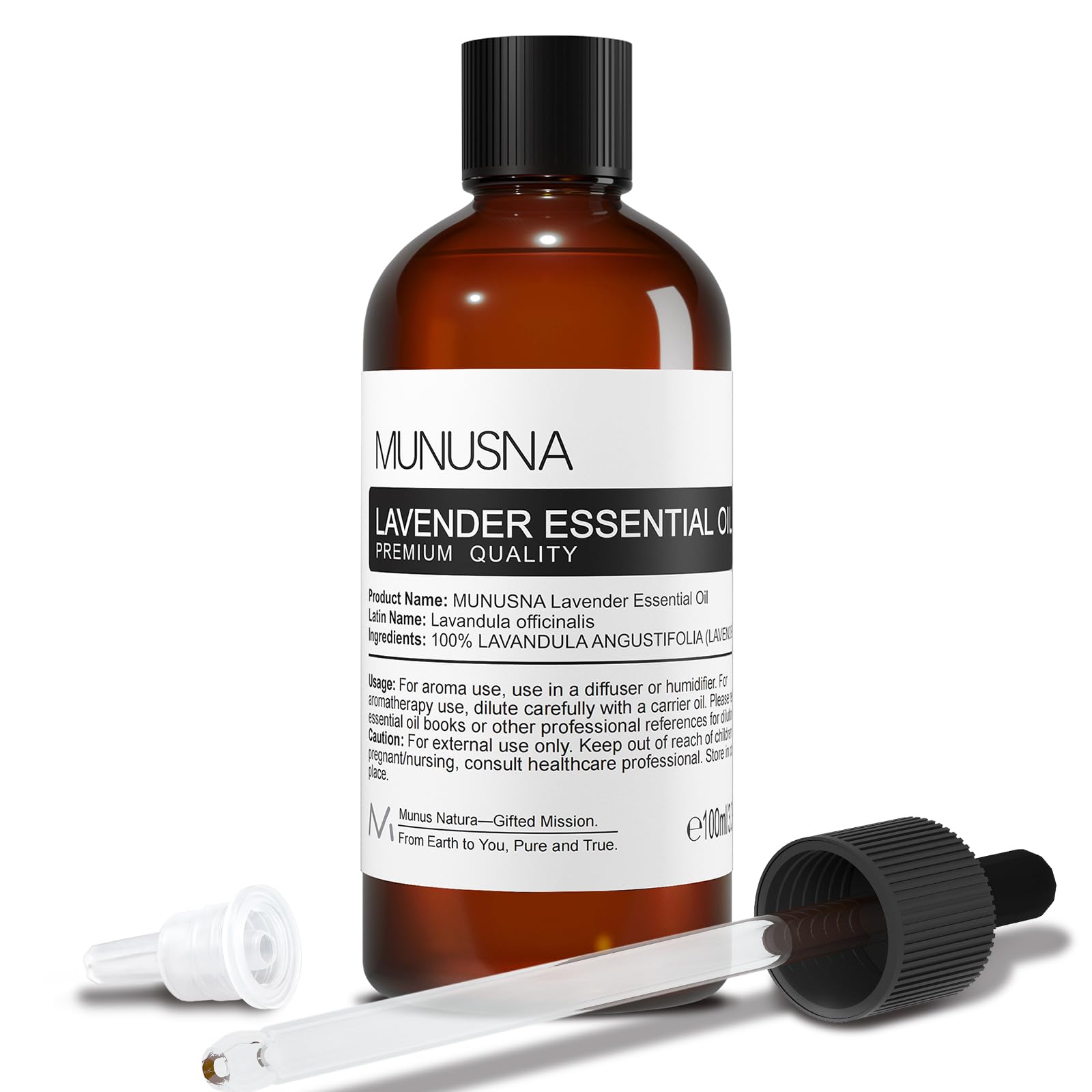 MUNUSNA Lavender essential oil 100ml bottle