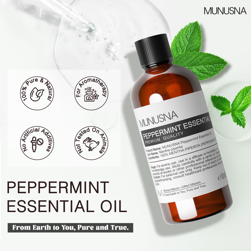 Peppermint leaves used for steam-distillation
