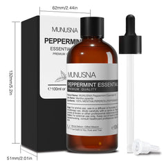 Peppermint oil in spray bottle for home fragrance