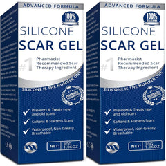 MURASAKI BEAUTY silicone scar gel 2-pack tubes help soften and fade scar color and texture.