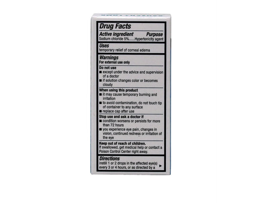 Box packaging for Muro 128 ophthalmic solution 15 mL