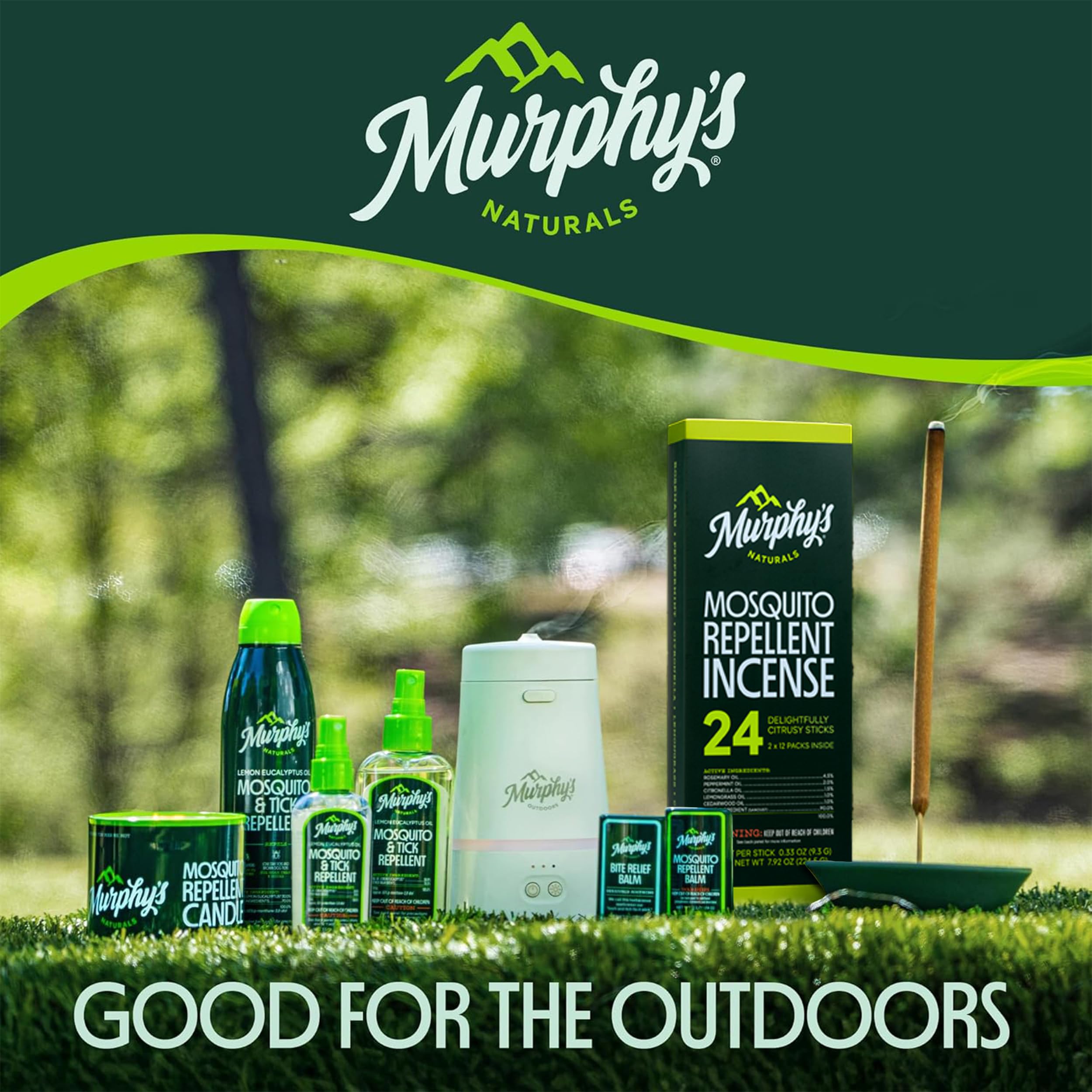 Murphy's Naturals bite relief balm-stick 3-pack display emphasizes value and preparedness.