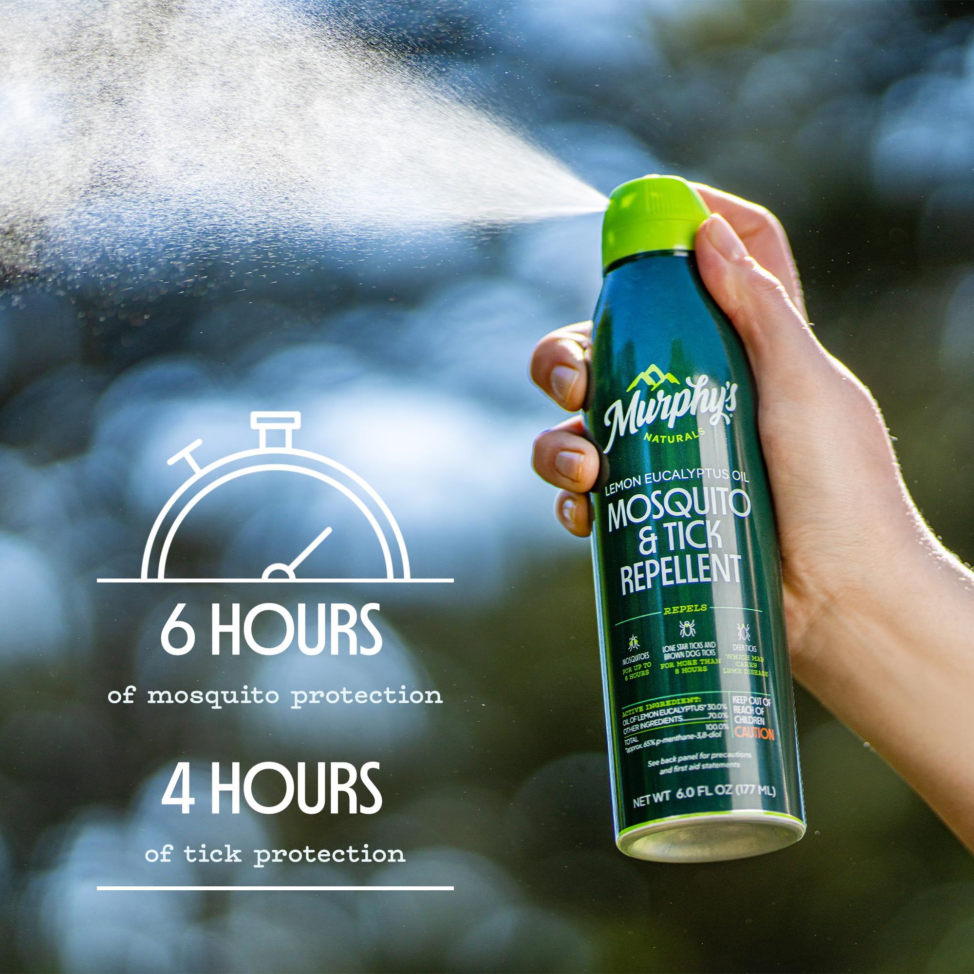 Murphy's Naturals lightweight spray on clothing to guard fabric.
