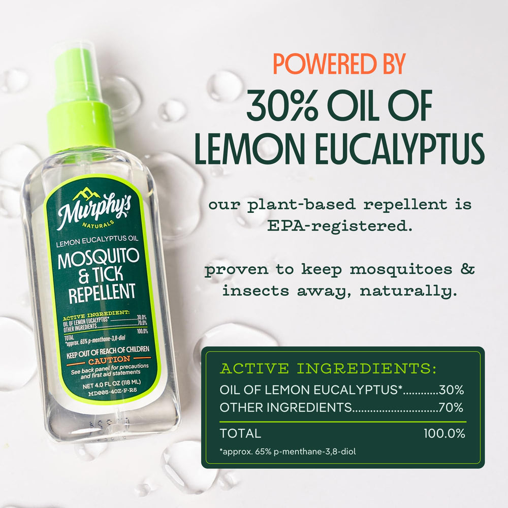 Murphy's Naturals outdoor-gear spray usage guards backpacks and tents while camping.