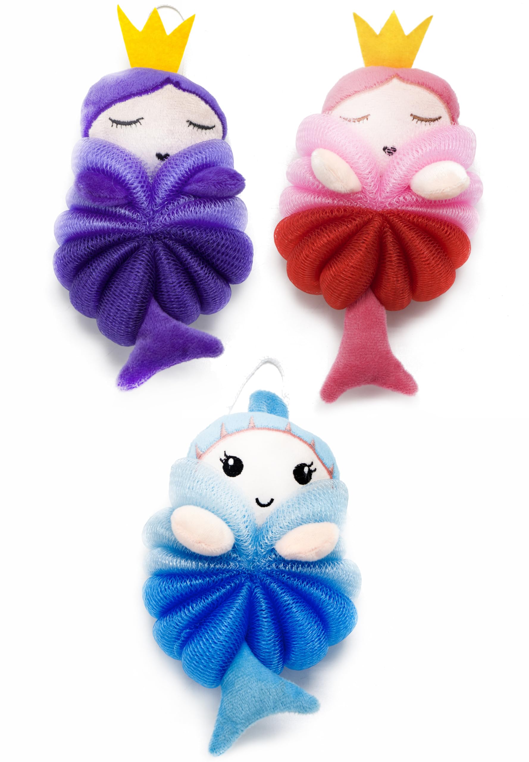 MURRI&MURRDI kids bath sponge with mermaid design for playful bath time