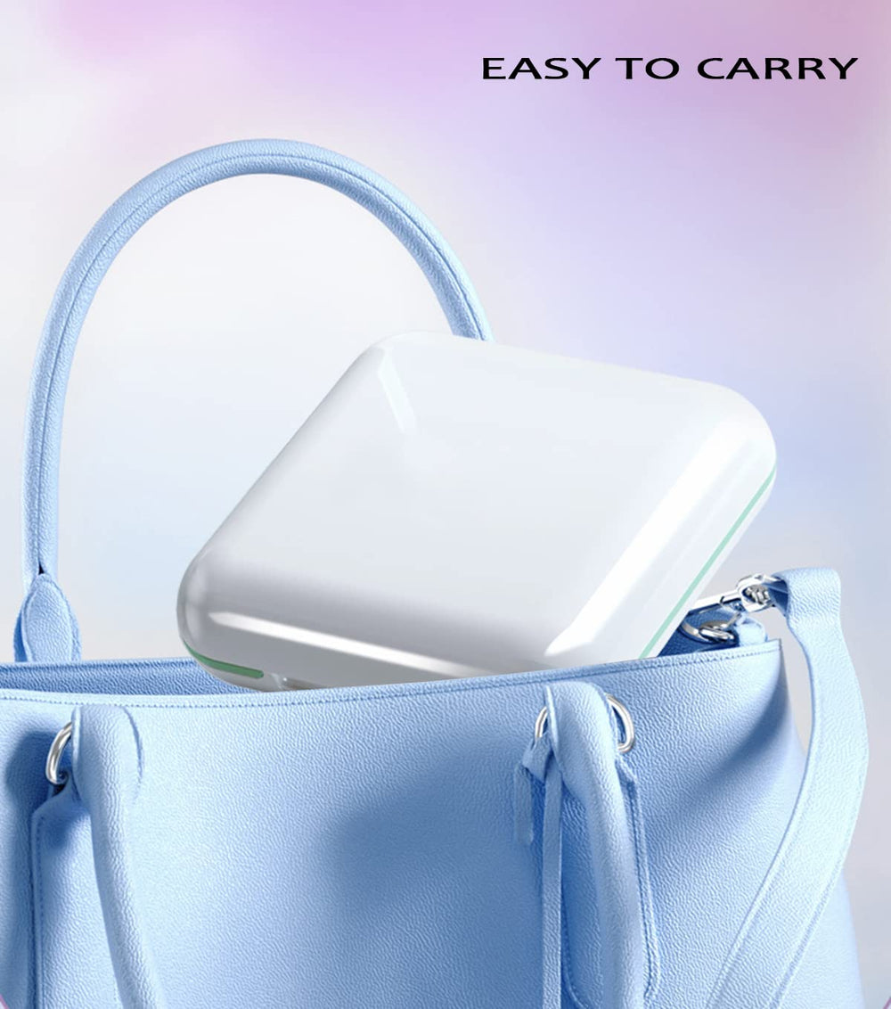 Interior of retainer case showing compartments