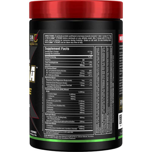 Close-up of MuscleAA Xtreme Lime Margarita jar