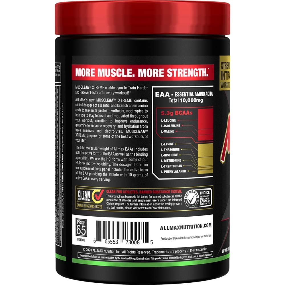 Nootropic ingredients in MuscleAA Xtreme including Lion's Mane and Alpha-GPC