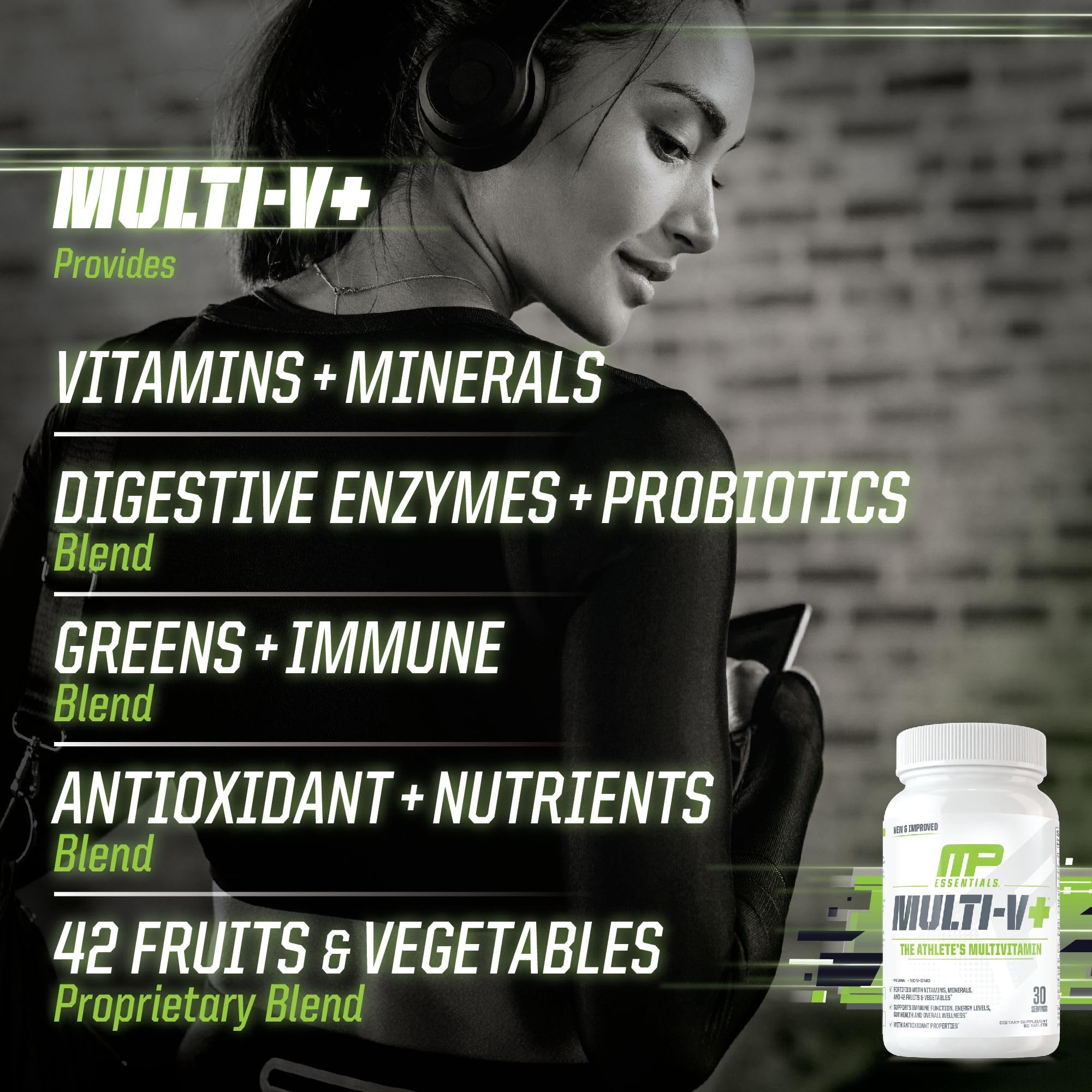 Probiotic and enzyme blend highlight in Multi-V+ formula