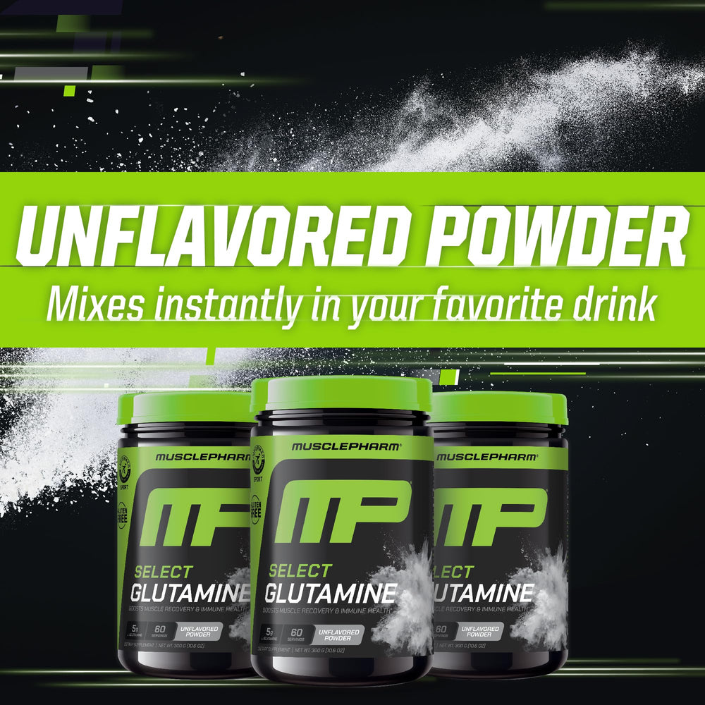 Pure L-Glutamine ingredient emphasis on label