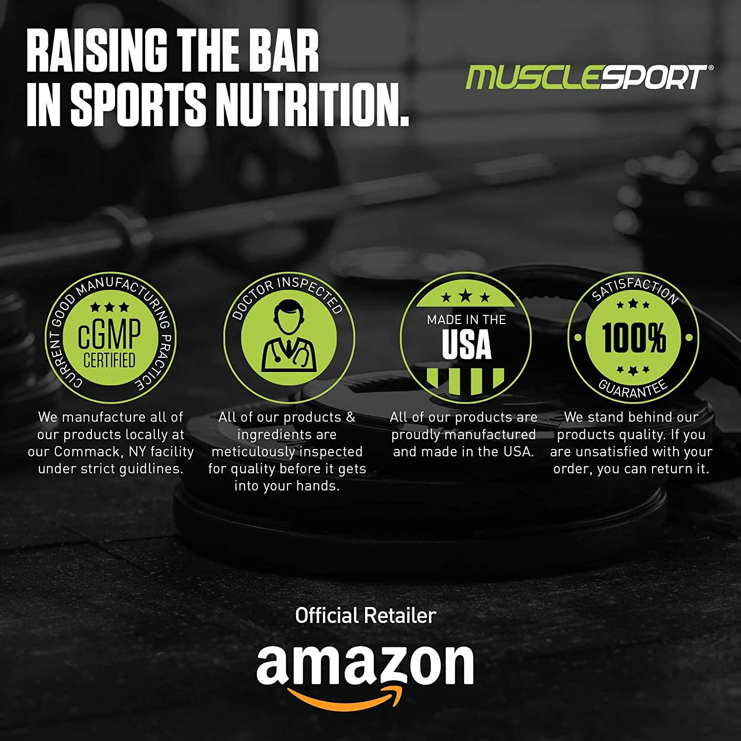 Musclesport BCAA Revolution Mango Splash powder with scoop