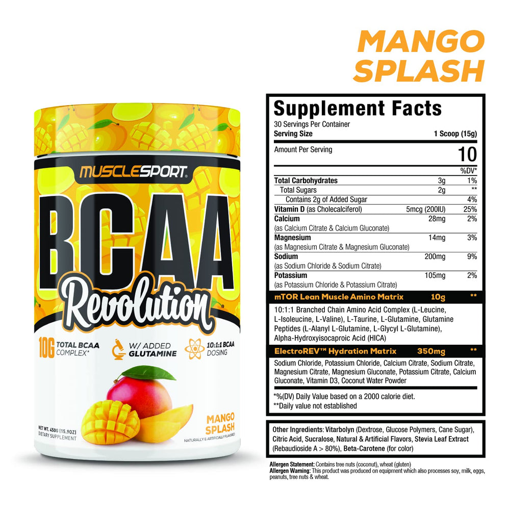 Close-up of electrolyte matrix and amino acid blend