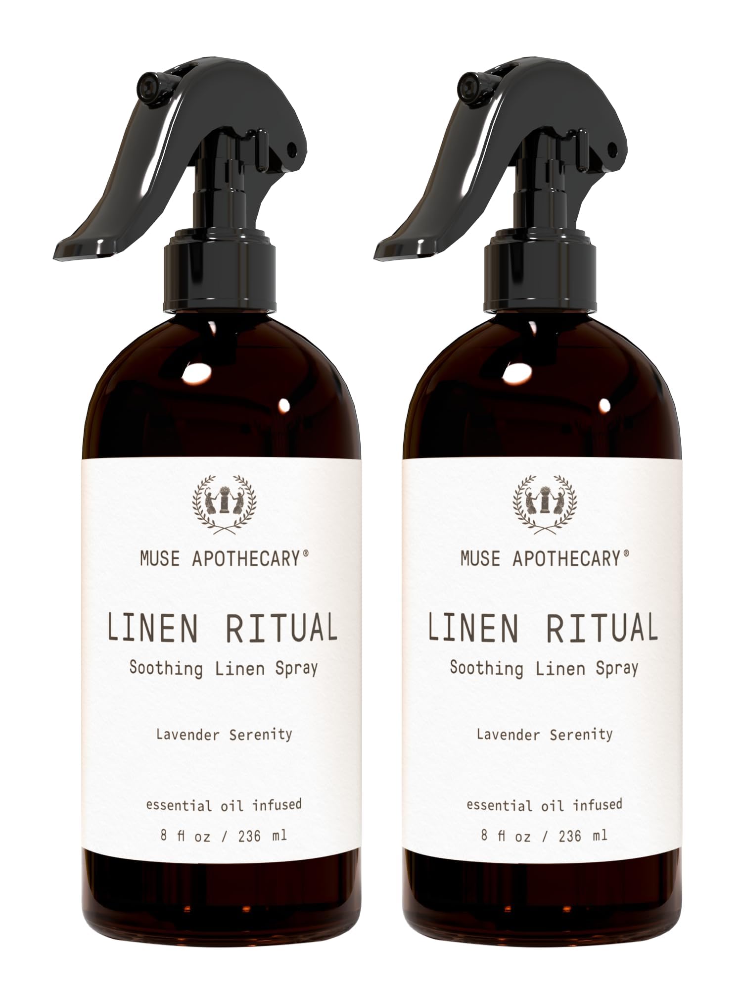 Muse Apothecary Linen Ritual lavender linen spray bottle with lavender sprigs
