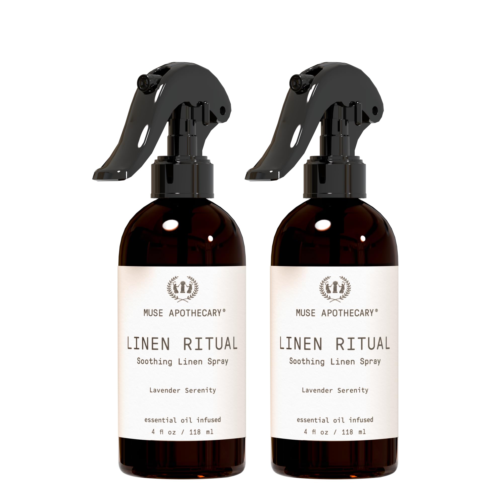 Bottle of Muse Apothecary Linen Ritual lavender linen spray for pillows and sheets