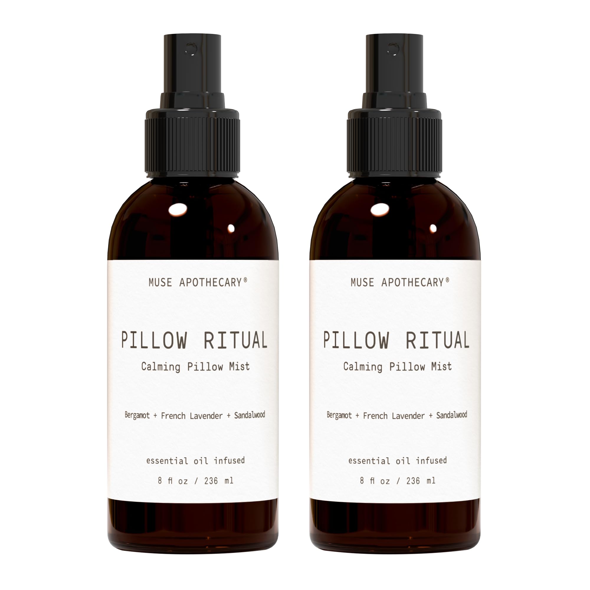 Muse Apothecary Pillow Ritual bottle resting on fabric