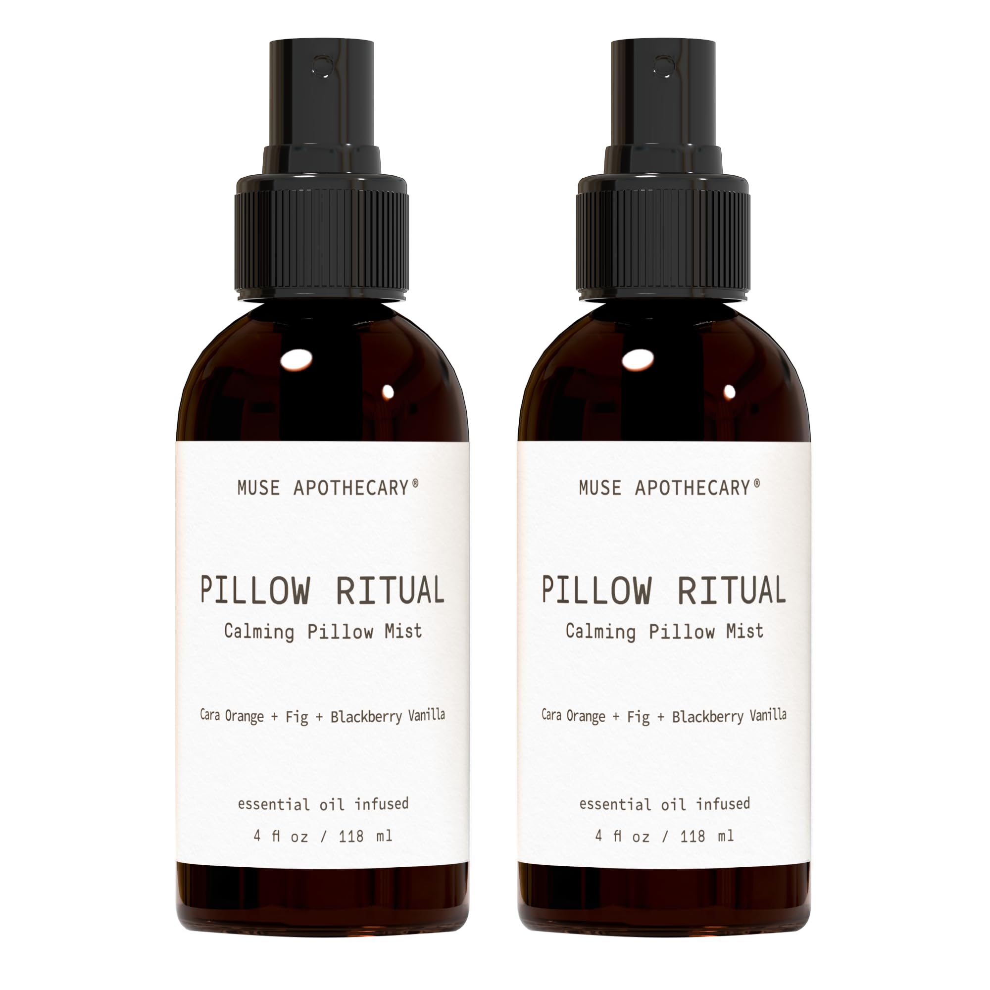 Muse Apothecary Pillow Ritual bottle with 4 oz size on neutral background