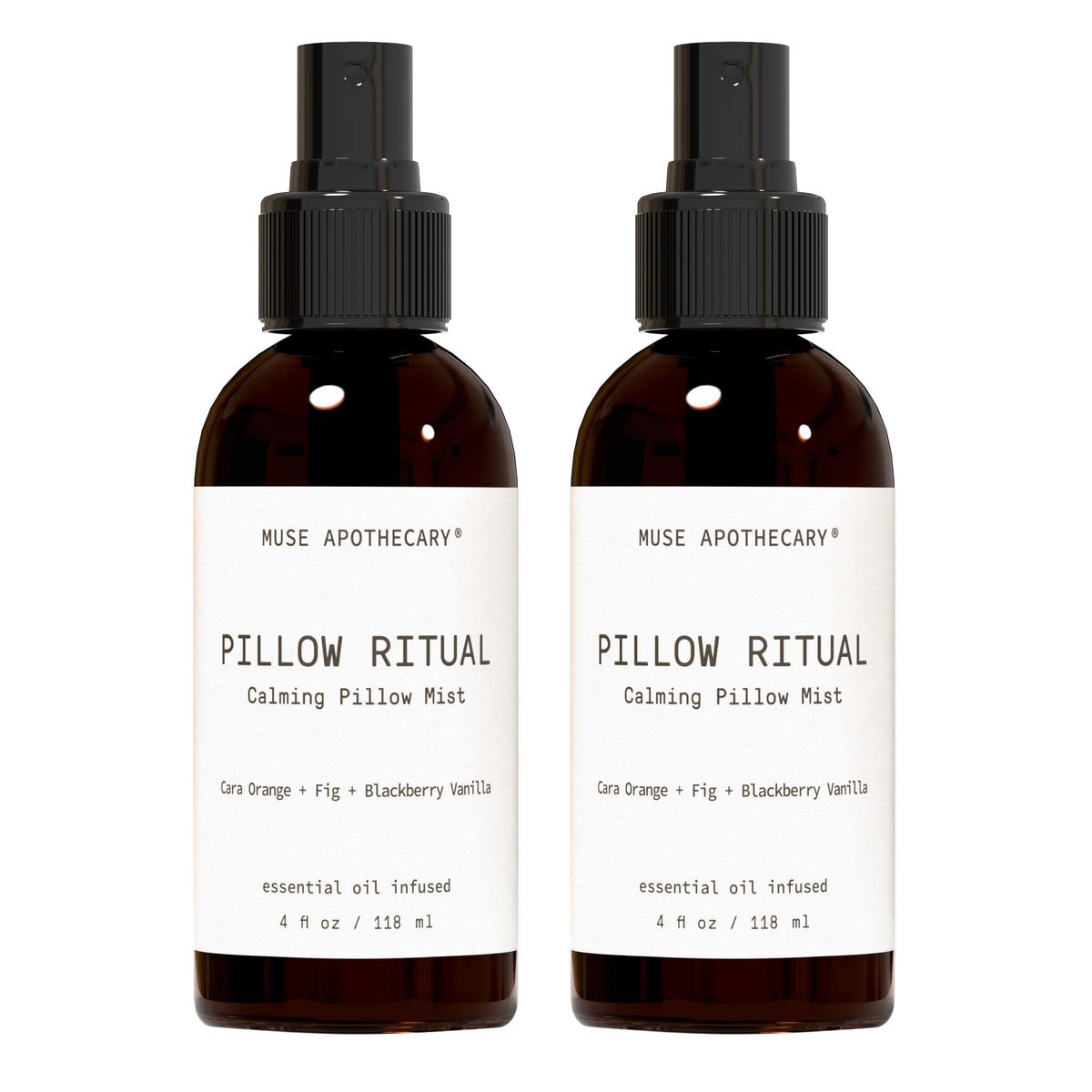 Muse Apothecary Pillow Ritual bottle with 4 oz size on neutral background