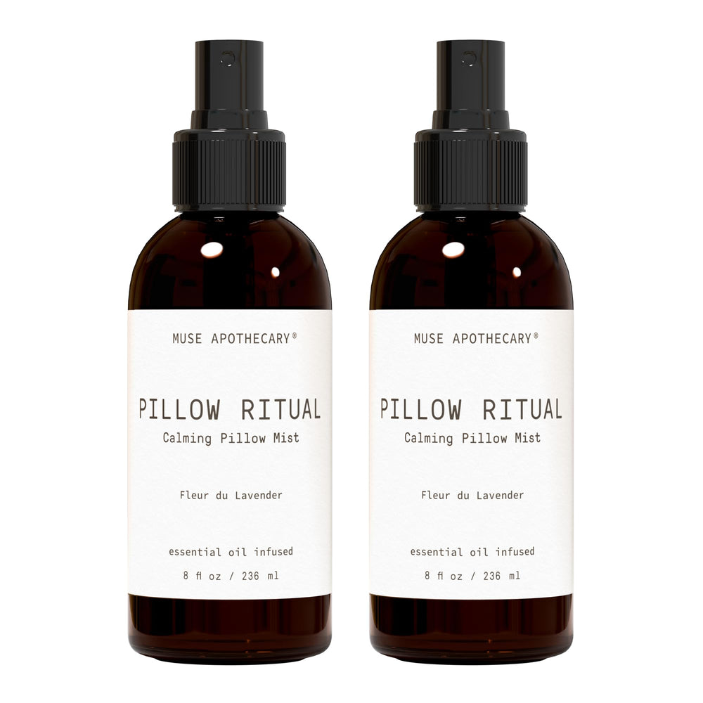 Muse Apothecary Pillow Ritual Mist bottle with Fleur du Lavender label