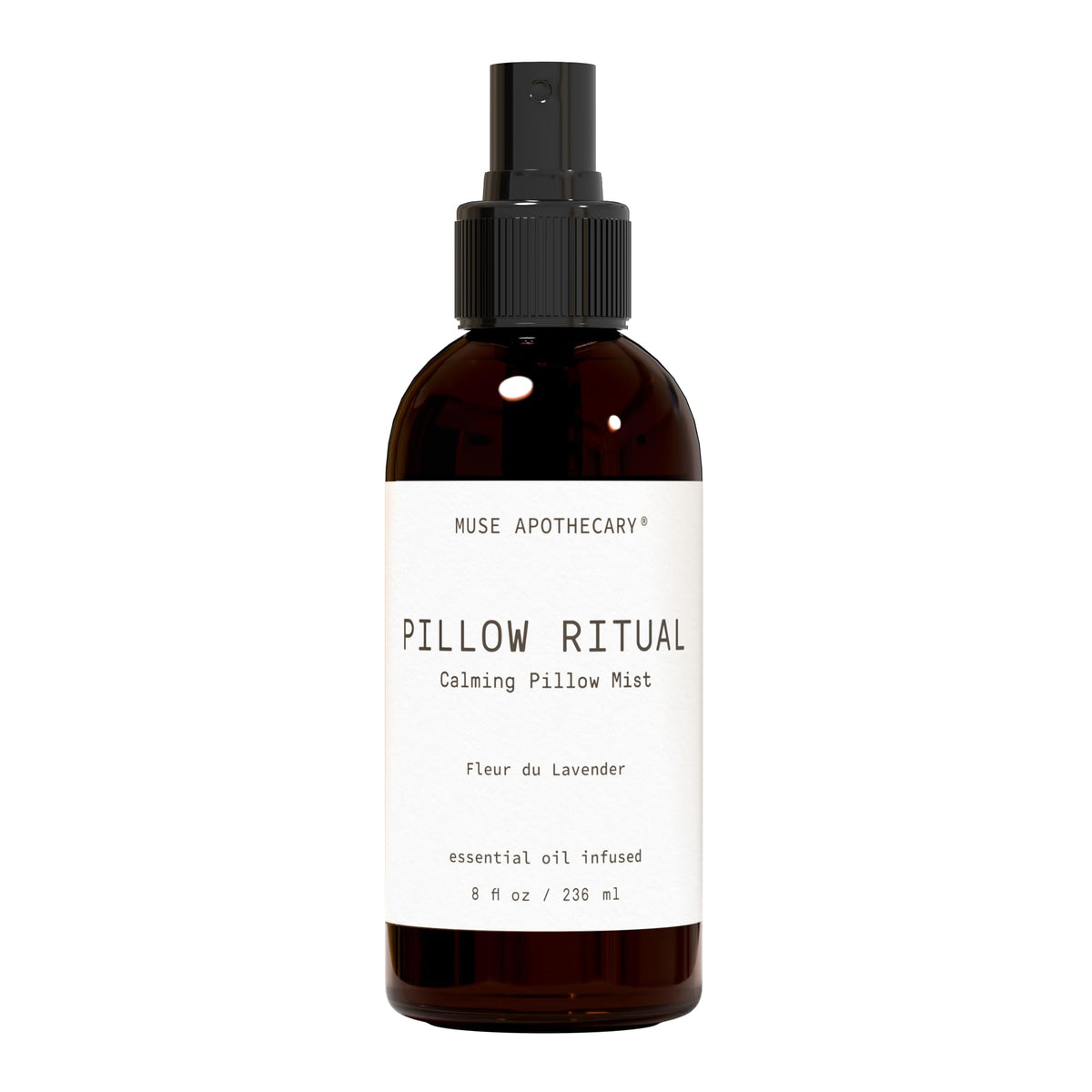 8 oz Muse Apothecary Pillow Ritual bottle with Fleur du Lavender label