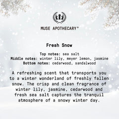 Lifestyle shot featuring Fresh Snow Pillow Ritual packaging