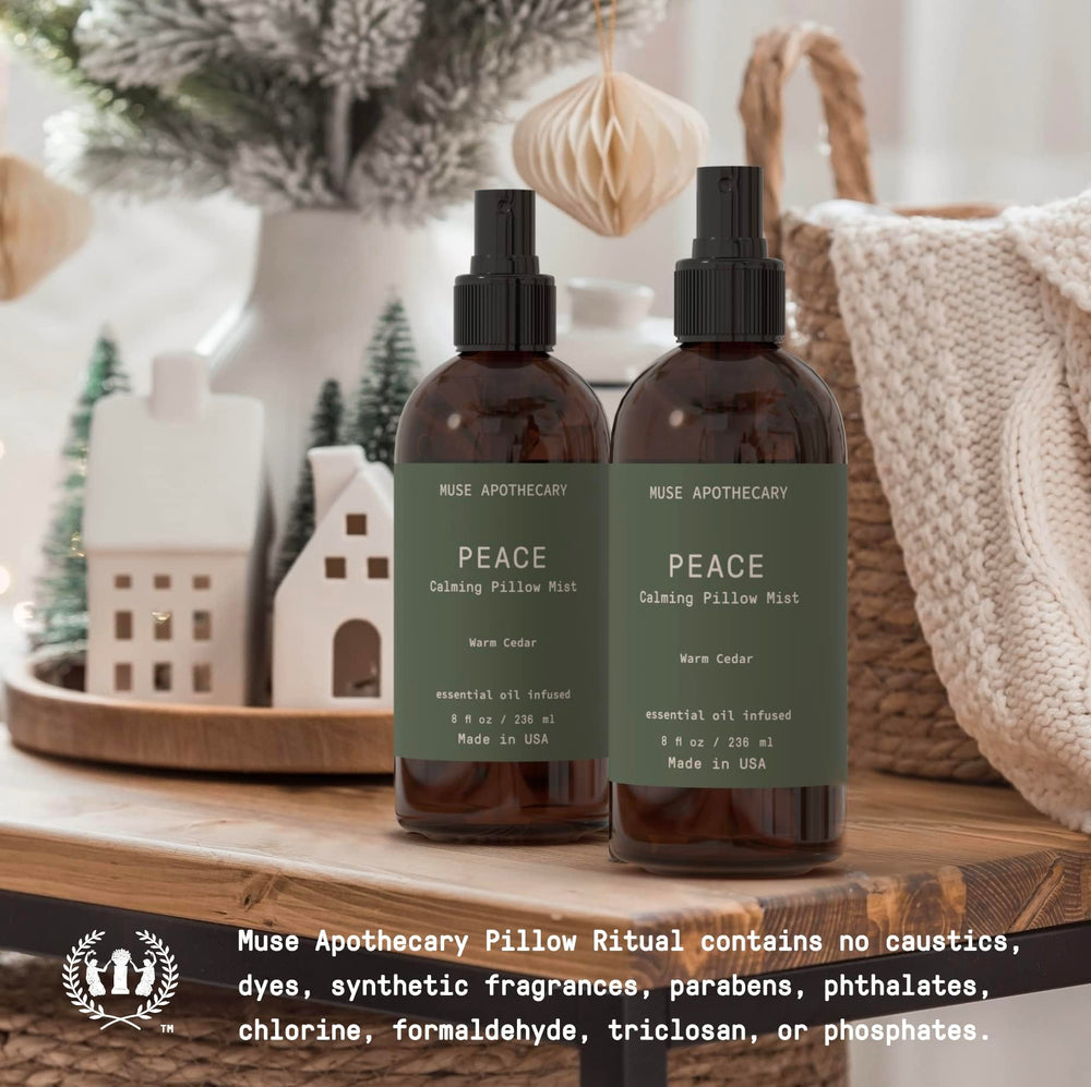 Essential oil-infused formula label and ingredients