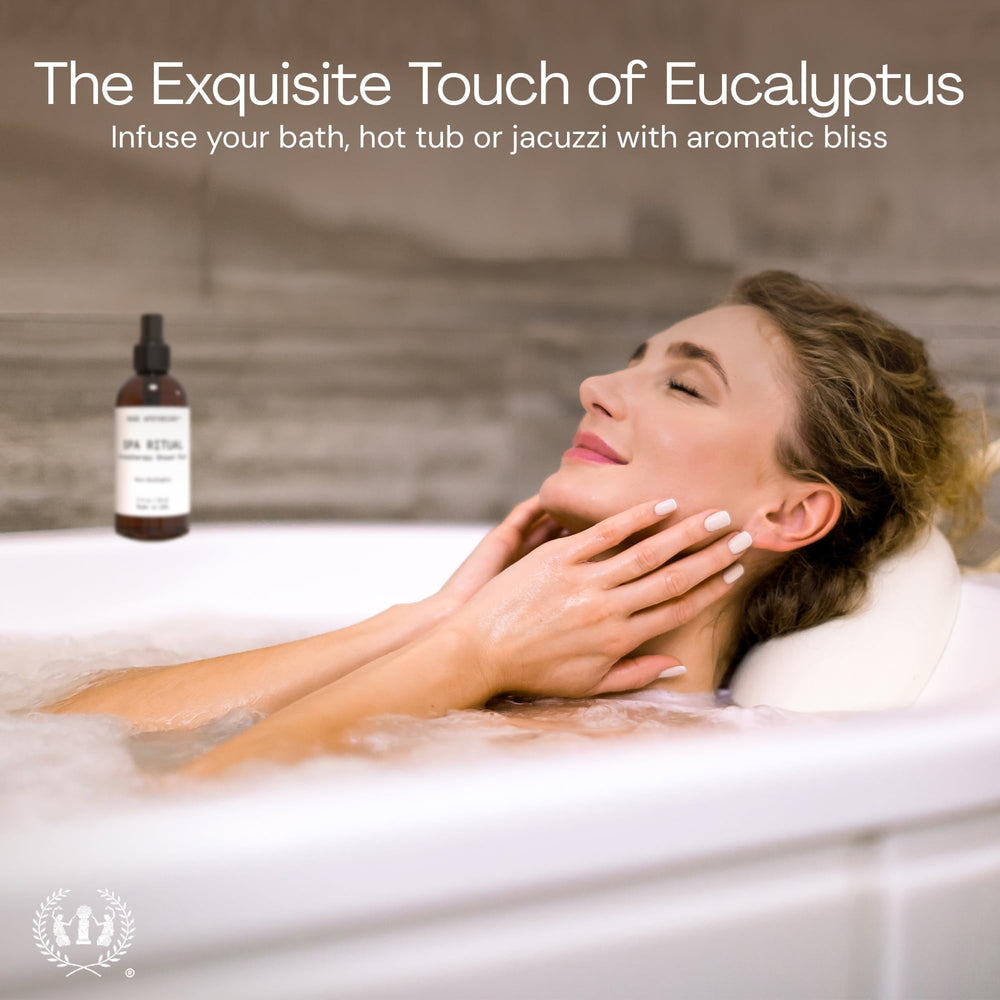 Linen and pillow scene with eucalyptus aroma