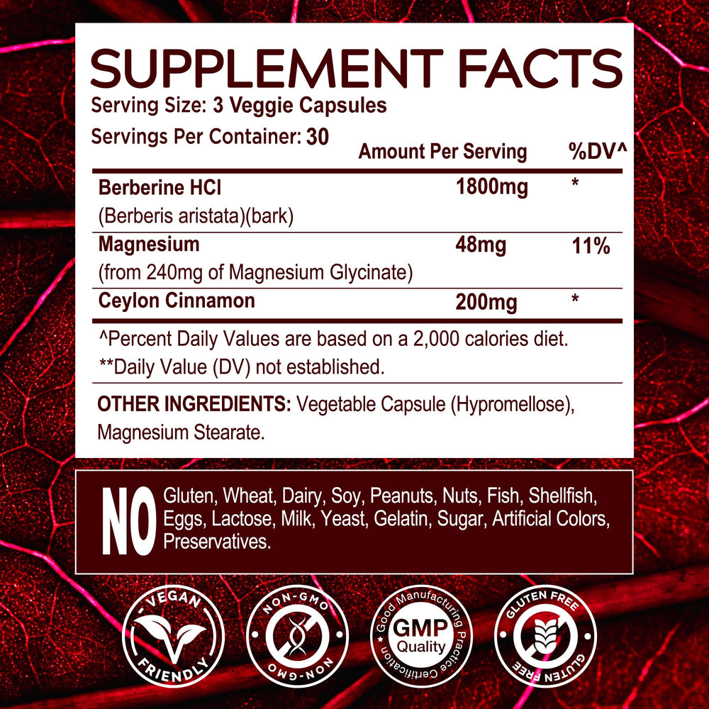 90-count MuseBeam Berberine capsules packaging