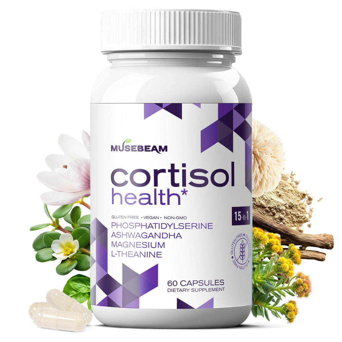 MuseBeam Cortisol Detox bottle