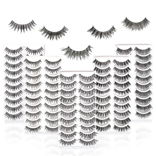 Muselash 50-pairs five-styles collection closeup for versatile day-to-night looks