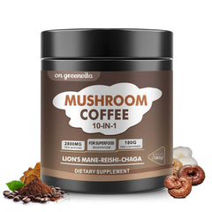 Mushroom coffee powder blend with Lion's Mane