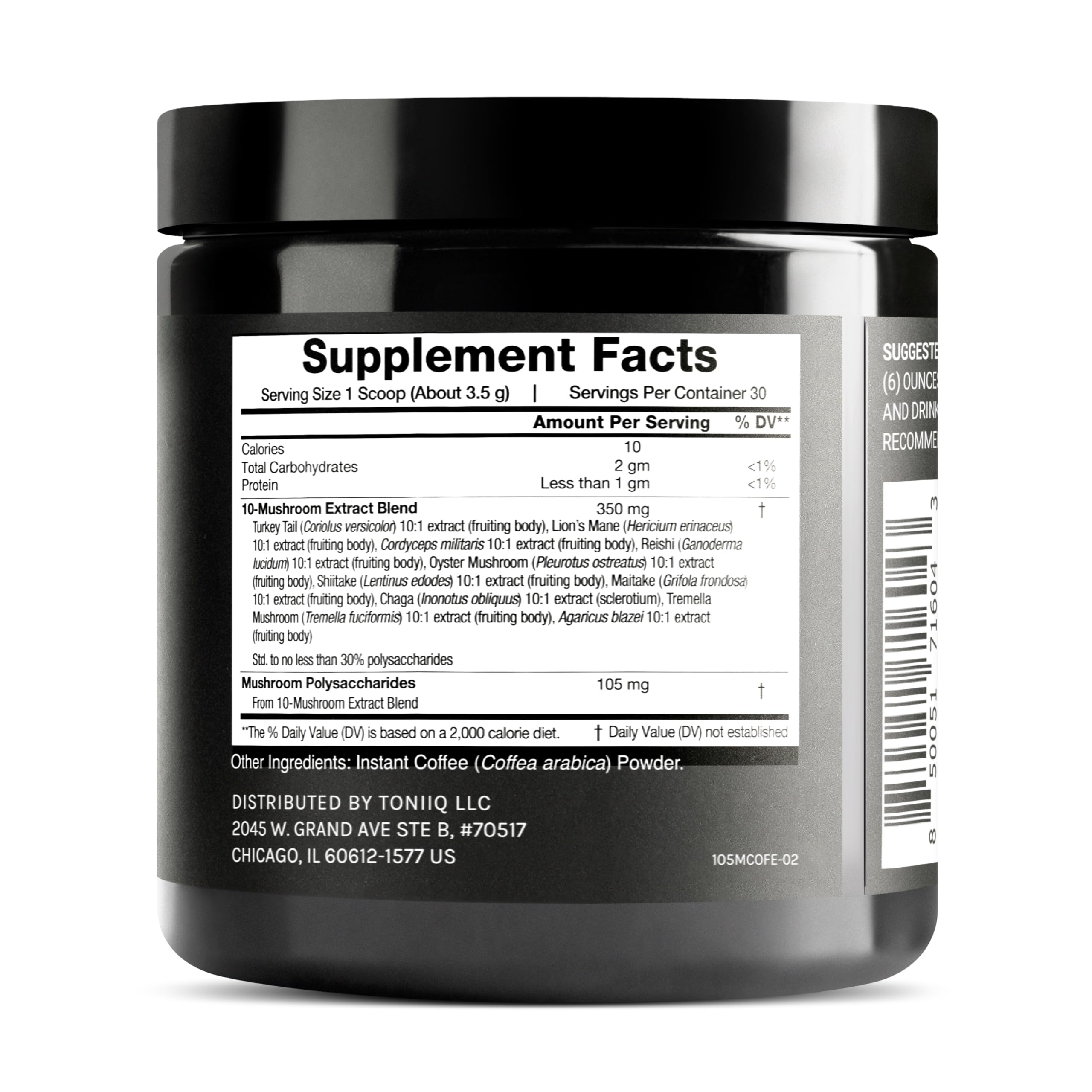 Illustration of the 10 mushroom blend