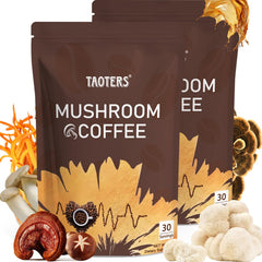 Mushroom Coffee blend with six adaptogenic mushrooms and 180g pack