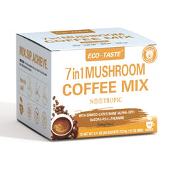 Front view of Mushroom Coffee Mix 7 in 1 12 Sachets packaging