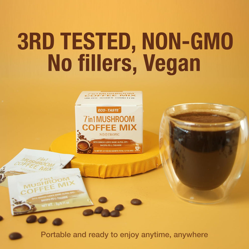 L-Theanine in Mushroom Coffee Mix 7 in 1