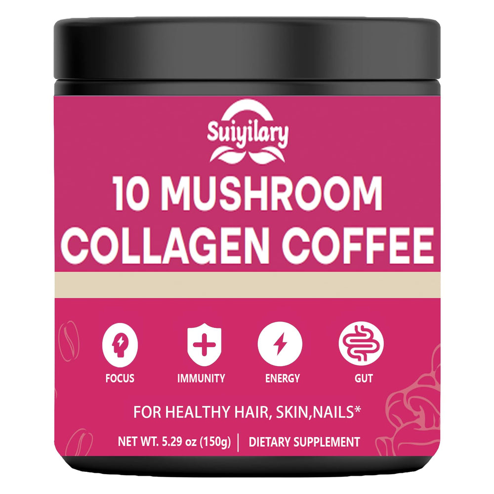 Mushroom Coffee with Collagen product hero image (150g, 30 servings)