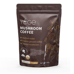 Mushroom coffee blend with Cordyceps, Reishi, and Lion's Mane for energy and immunity.