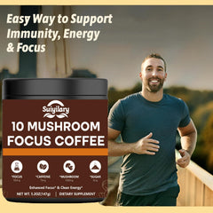 Label highlighting caffeine from Guarana and cognitive-support ingredients