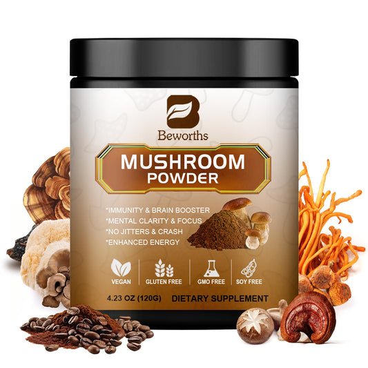 Mushroom coffee powder with Lions Mane and Reishi