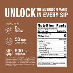 Single sachet of Mushroom Coffee Mix 7 in 1