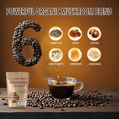 Organic Arabica coffee beans used in the blend