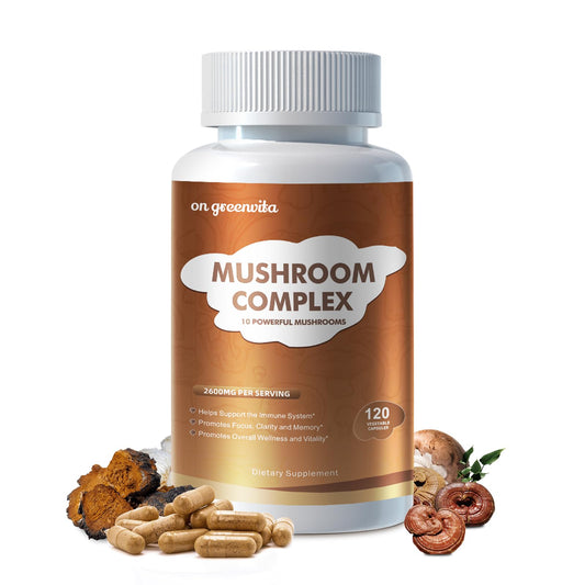 Mushroom Complex 2600mg 120 capsules - hero image