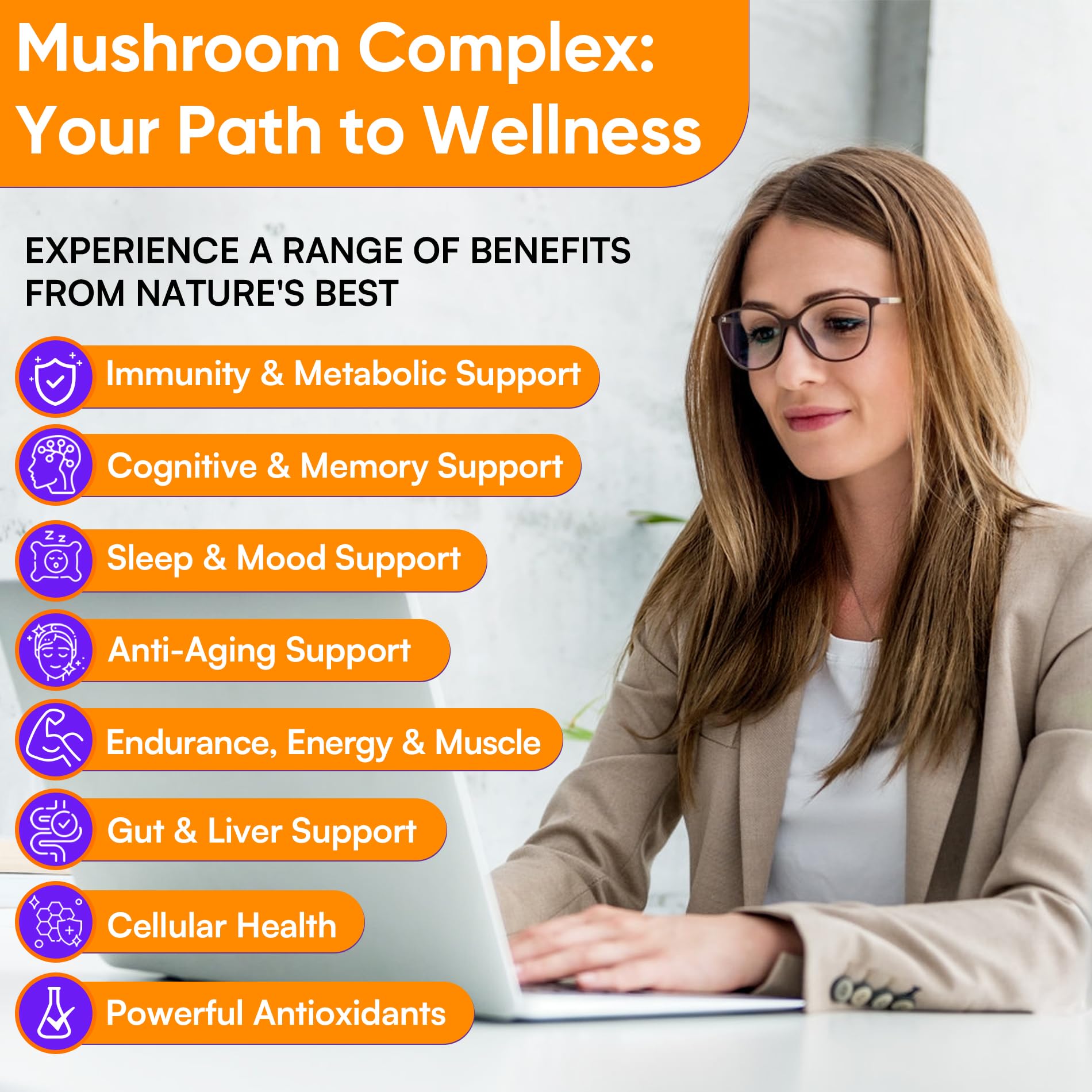 Reishi and Chaga mushrooms for rest and calm support