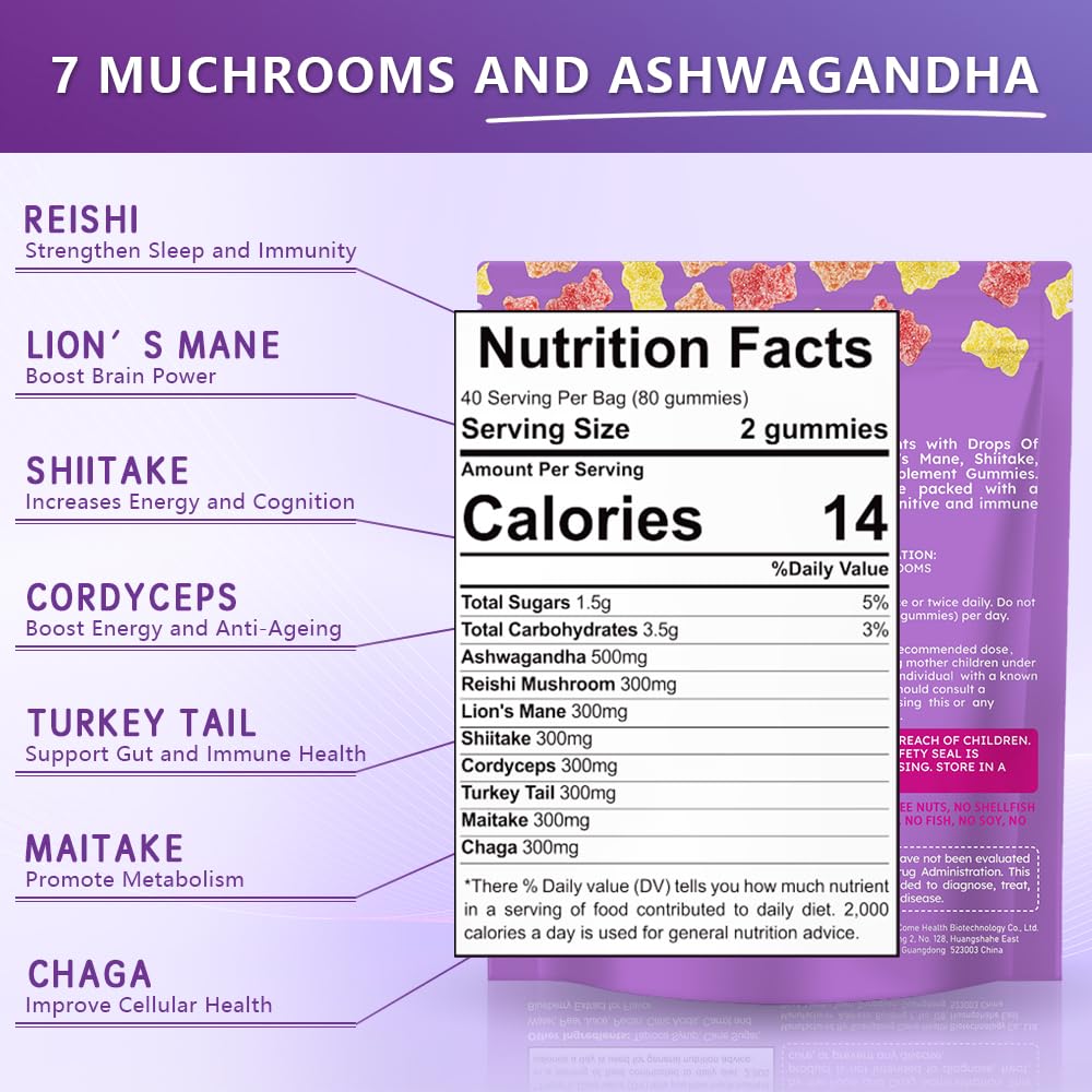 Nootropic brain support and focus energy gummies