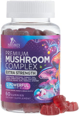 Mushroom Supplement Gummies bottle front view