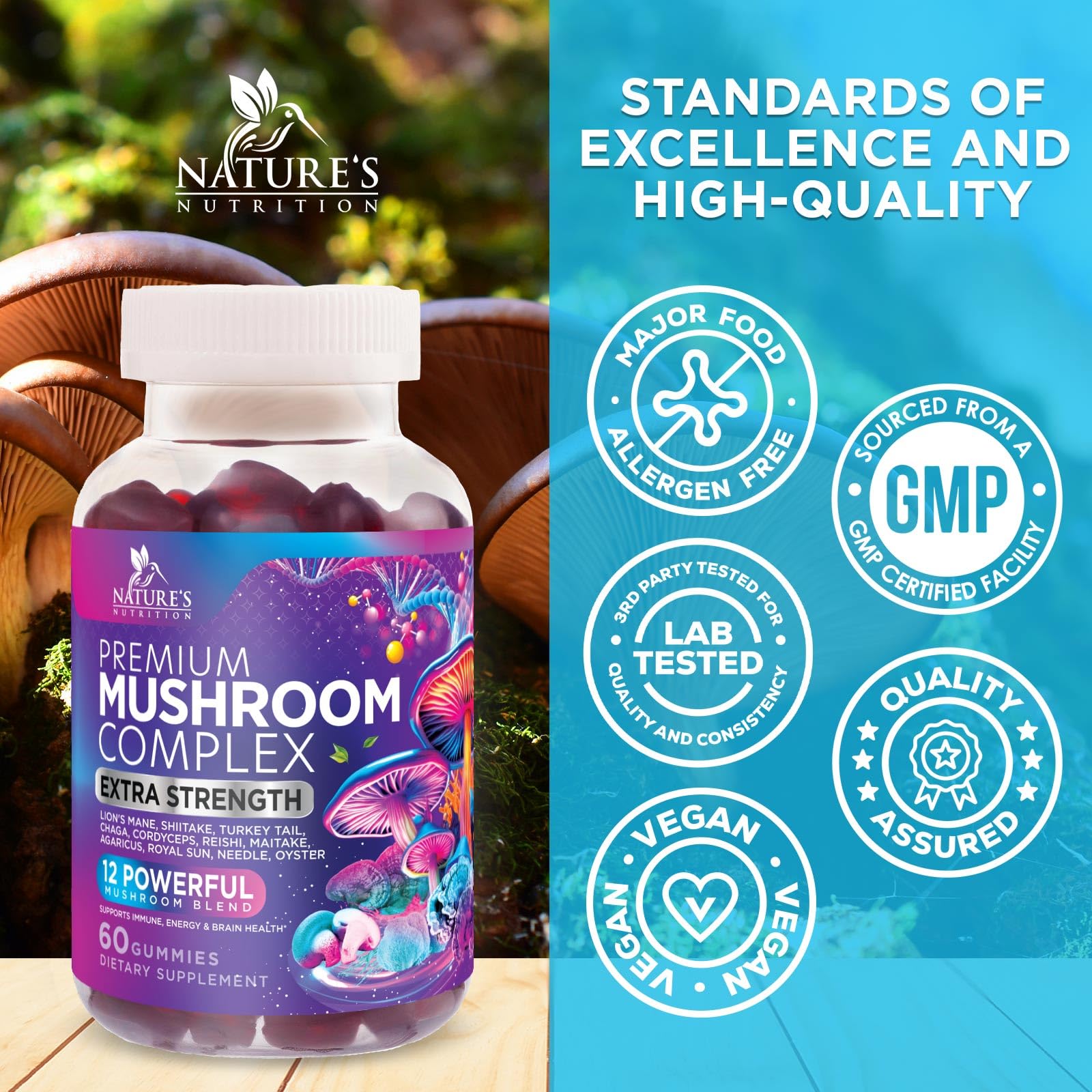 Product packaging with nutrition label